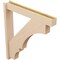 Ekena Millwork 6-in W x 38-in D x 42-in H Balboa Block Rough Cedar Woodgrain TimberThane Outlooker, Primed Tan OUTUR060X38X42BOA44RCPR - alternate 2